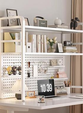 桌上洞置板物架学桌铁艺多层储物架RJS五金货洞架学生桌面收纳习