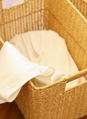 藤编收纳筐酒店家用杂物收纳客厅置工篮手编织物筐衣服篮收ST1002