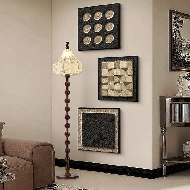 式中古实木落地饰灯客厅新法中式2349B胡卧室氛围感复灯古地欧式