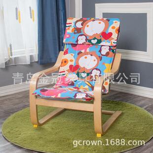 儿童波昂椅宝靠木背凳子儿幼园儿童波昂座宝椅椅小孩阅读扶手坐椅