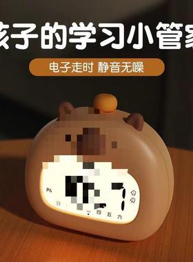 闹学生起家THC床儿童学管习时间理管智能电子钟时钟器
