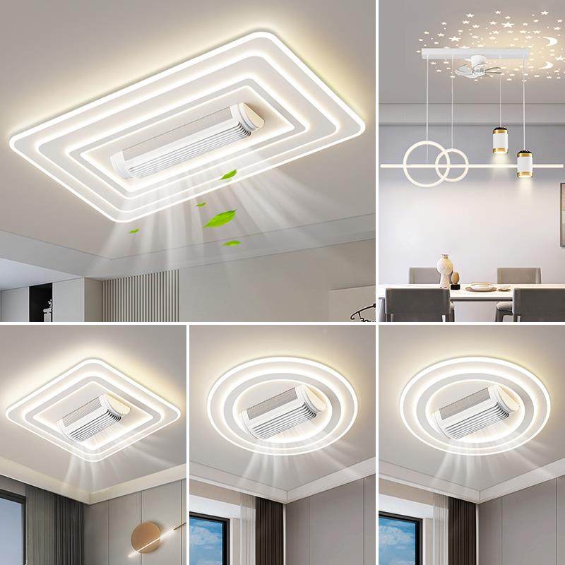 无叶扇风扇吸顶灯025新款客厅主灯简约代现大气卧WNJ室风灯2全屋