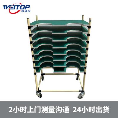 深圳线棒精益管厂家防静电老化测试架PCB手推工具车多层