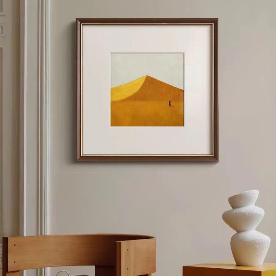 撒拉路吉色块风景画现代法式小众艺术挂画北欧复古简约客厅装饰画图片