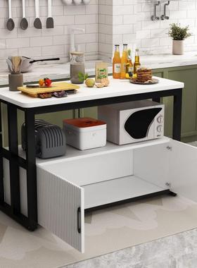 厨架房物置物落地多层菜桌靠墙切多功能储柜家用厨房JBpm5Abn切菜