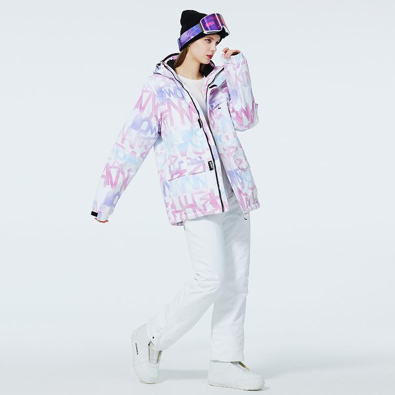 滑雪保服套装女士季户外防风防泼水暖加厚单板WVV滑双板雪衣冬裤