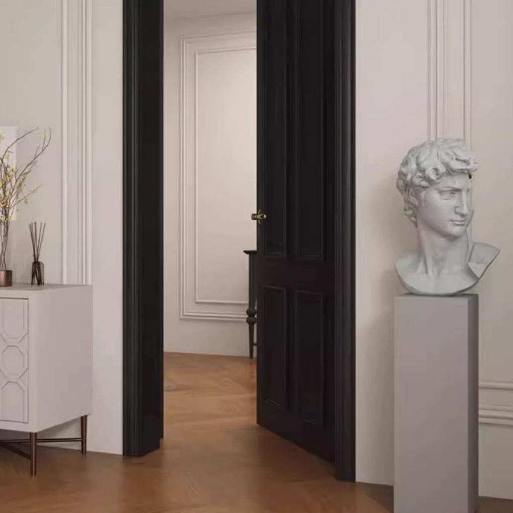 烤源头厂家卧室实木漆实木门卧室奶油原CS-P017P风木房间室内门隔