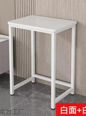 易小桌子靠墙边几单层置物简架出租桌屋台式家用电增势#666脑办学