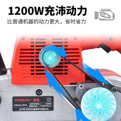 砂带机砂带打磨机手提式砂带机家用小型台式木工磨光机平面砂光机