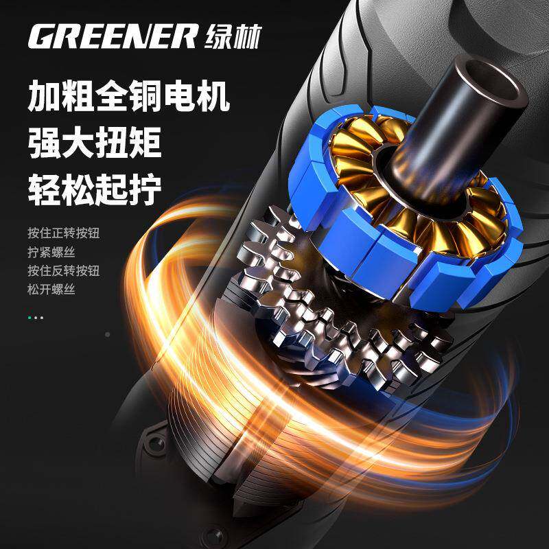 绿林NPJ动螺丝起子充电家用套电式装起子小型电起动子锂电动钻罗