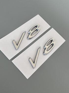 适用于宾利车标飞驰排量车贴标添越欧陆改装V8叶子板侧标W12字标