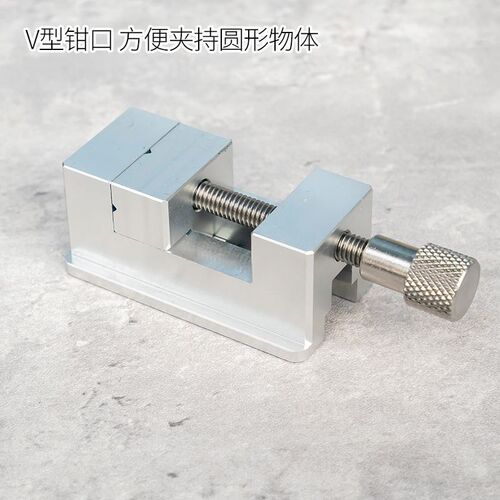 迷你台钳QGG精密m平口钳CNC钻铣夹具手动台虎钳小型磨床直角批士