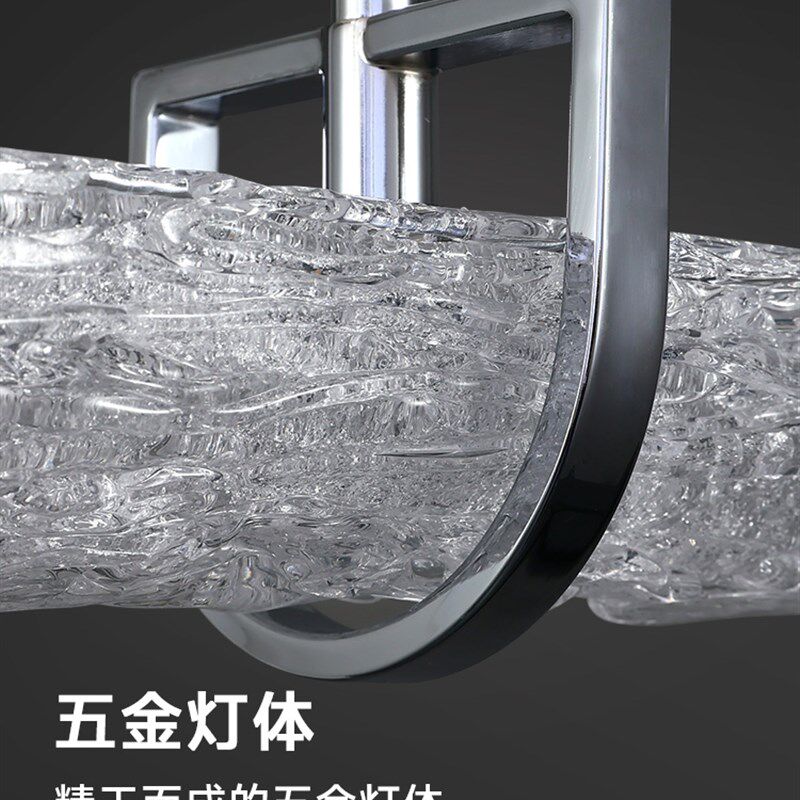 保定现代无障碍豪华高档t餐厅吊灯高档一字条形酒吧餐桌餐厅主灯