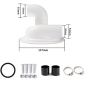 50内径小型旋风分离器集尘器腻子粉E打磨吸尘器收集桶除尘粉尘分