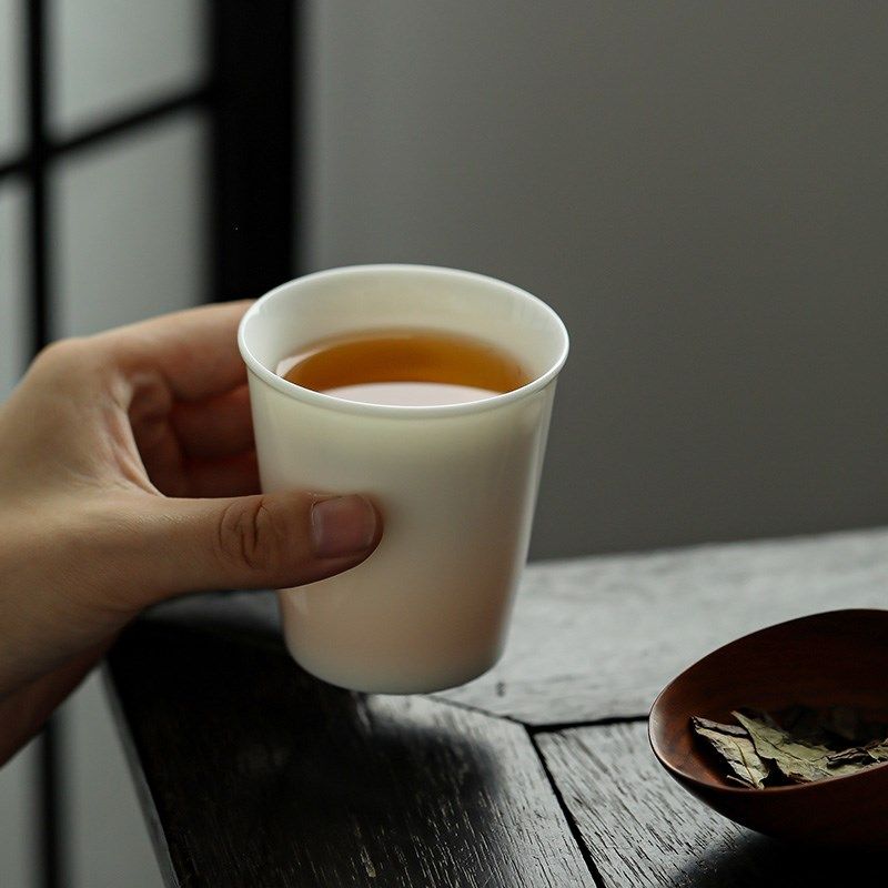 羊脂玉茶杯个人专用主人杯单y杯德化白瓷高档功夫瓷器喝茶杯可乐,餐饮具,茶杯,淘宝优惠券,粉丝福利购,淘宝优惠卷