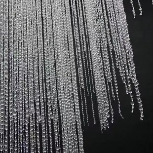 婚庆飞蝶珠亚g克力成品水晶珠帘方形若汐吊顶酒店婚礼堂装饰道具