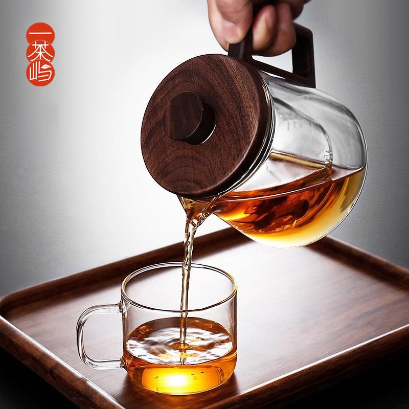 温现货耐BK549高玻璃壶过滤网内置冲泡花壶茶水分离器单家用茶茶