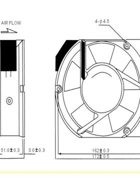 配电柜散热无品牌/7风扇FA125HA2127*150*51m椭圆形交m流风机