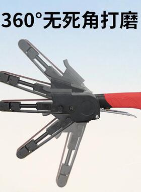 2m0mm气动砂带机10风m环带磨光机843砂纸抛光机动拉丝磨打机