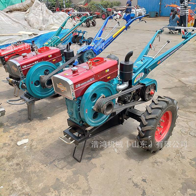 底手扶农用小型拖拉12马力15马力大盘机耕旋耕机乘坐式地拖H-151