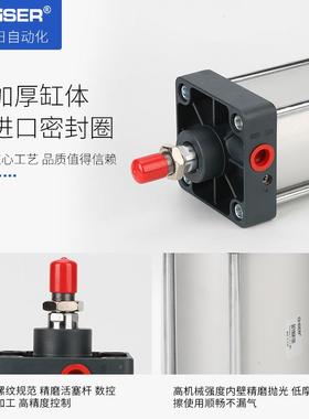 亚德气客型SC200标准拉杆缸SC00*50/75/125/1/50/200/250/3002气