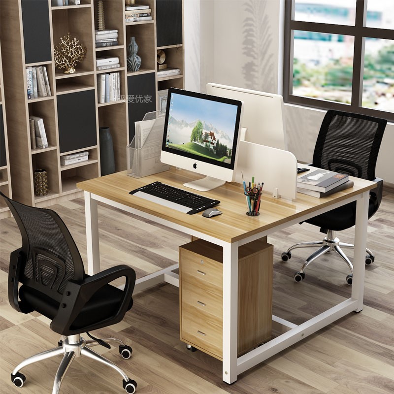 工作位6/4/2人双人位面对面办公桌工位办工桌对坐电脑桌商用办公