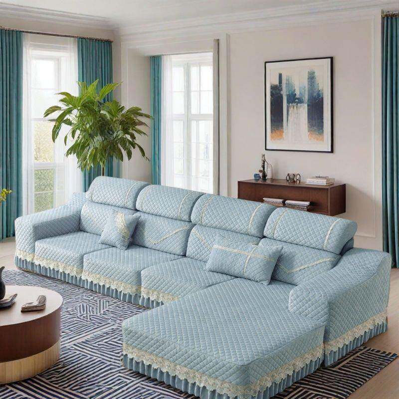 沙套罩钉做沙发套发沙发垫带裙边全防滑沙10096364扶发手套全包钉