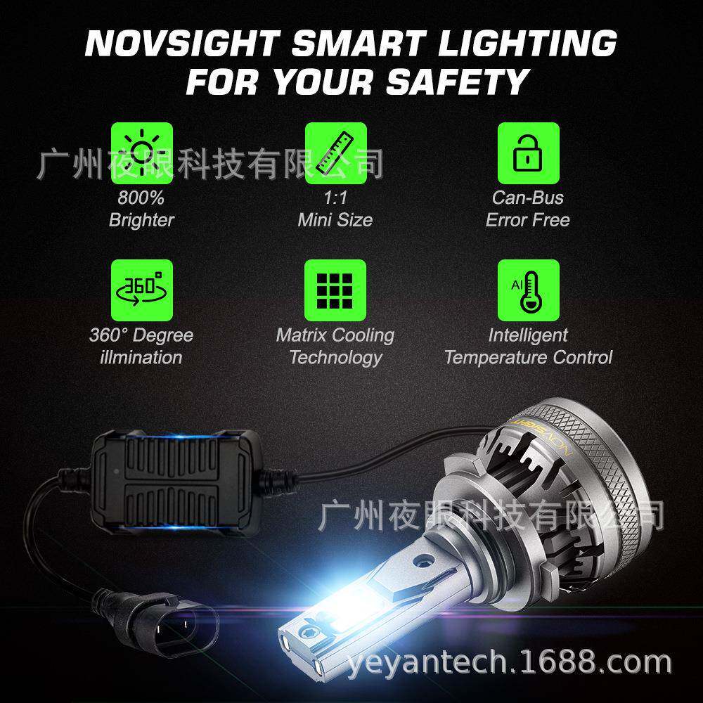NOEVSIGDHTN37LD车灯跨亚马逊热境卖新款通9006用灯泡汽车LE大灯