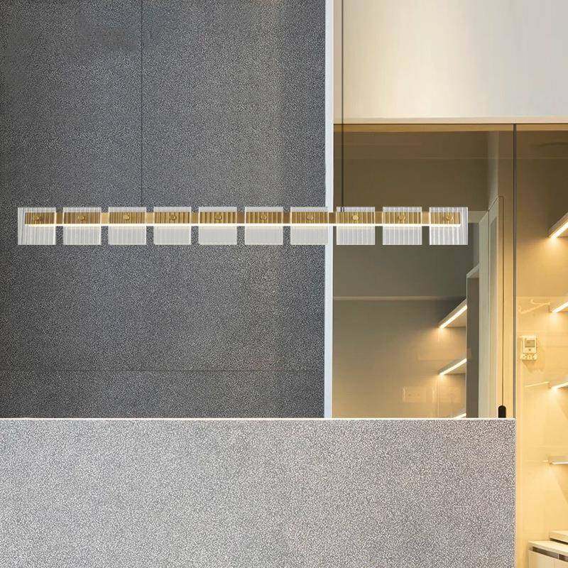 202新款极灯简轻奢玻5璃一字灯长灯条62070餐厅吊全铜高端长型吧,家装灯饰光源,智能吊灯,淘宝优惠券,粉丝福利购,淘宝优惠卷