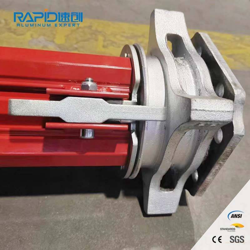 跨境铝支撑可调节钢支撑喷塑镀锌桥梁工地建筑铝模板脚手架钢支撑