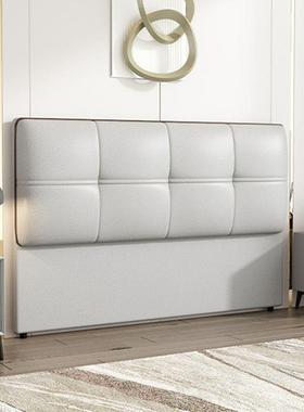 单买1.5风m落地头现代木简约双人家用床靠背实726板科技布床头板