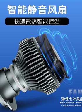 大灯H7H1H4汽高功率前照车灯H7三铜管260车W跨境热销车l汽ed大灯