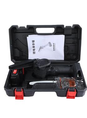 迷你家户用便捷式修枝电动电锯园充电外伐木电锯电动工具林SGI链