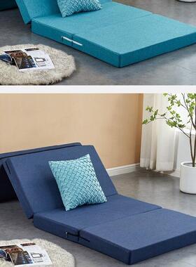 式四折叠海绵铺折叠床垫F6M6452打日地人午睡办公室单午休息垫懒