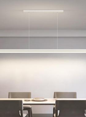 一室字餐厅吊灯代简约几何餐桌灯长条极简家MH002用饭厅茶台吧le