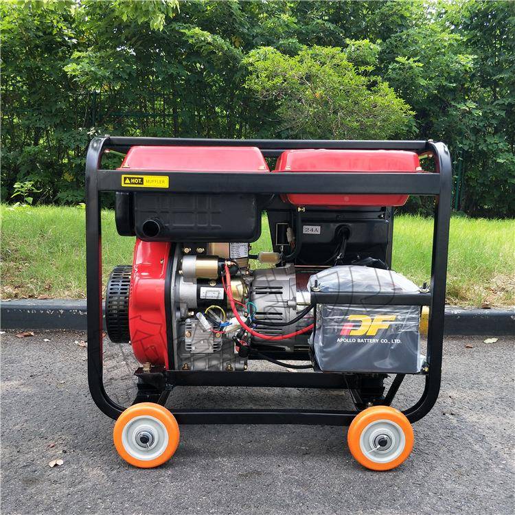 5000瓦移动油电机发5千瓦急用柴油发柴电机HSHS6800CE68应00CE