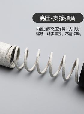 窗ltao1019杆免打钩孔卧室窗挂帘架式4米帘黑色伸缩杆收缩杆升缩