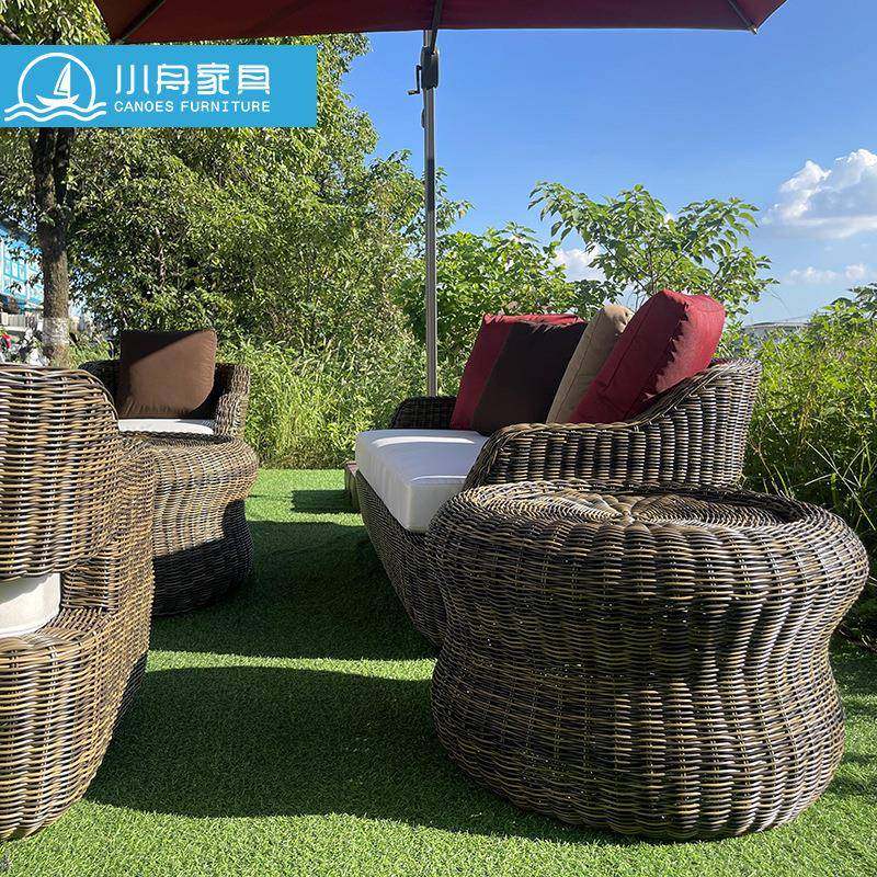 户外藤编家具阳台闲别墅庭花露天藤椅民宿室外院休园组合藤椅3沙,商业/办公家具,商用藤编家具,淘宝优惠券,粉丝福利购,淘宝优惠卷