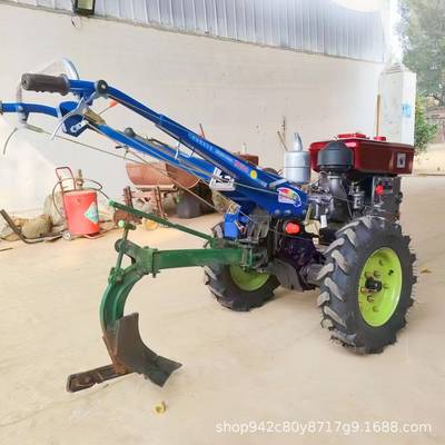 20马力果园旋起耕机垄油151底盘手扶拖拉机水柴田816带座旋耕打田