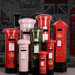 铁艺电话亭筒邮摆件厅F9679STM售落地场景展楼厅陈列装饰商大场DP