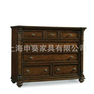 美式乡村实木轻奢储物墅收纳关柜柜卧室客厅家斗用酒店玄00别样板