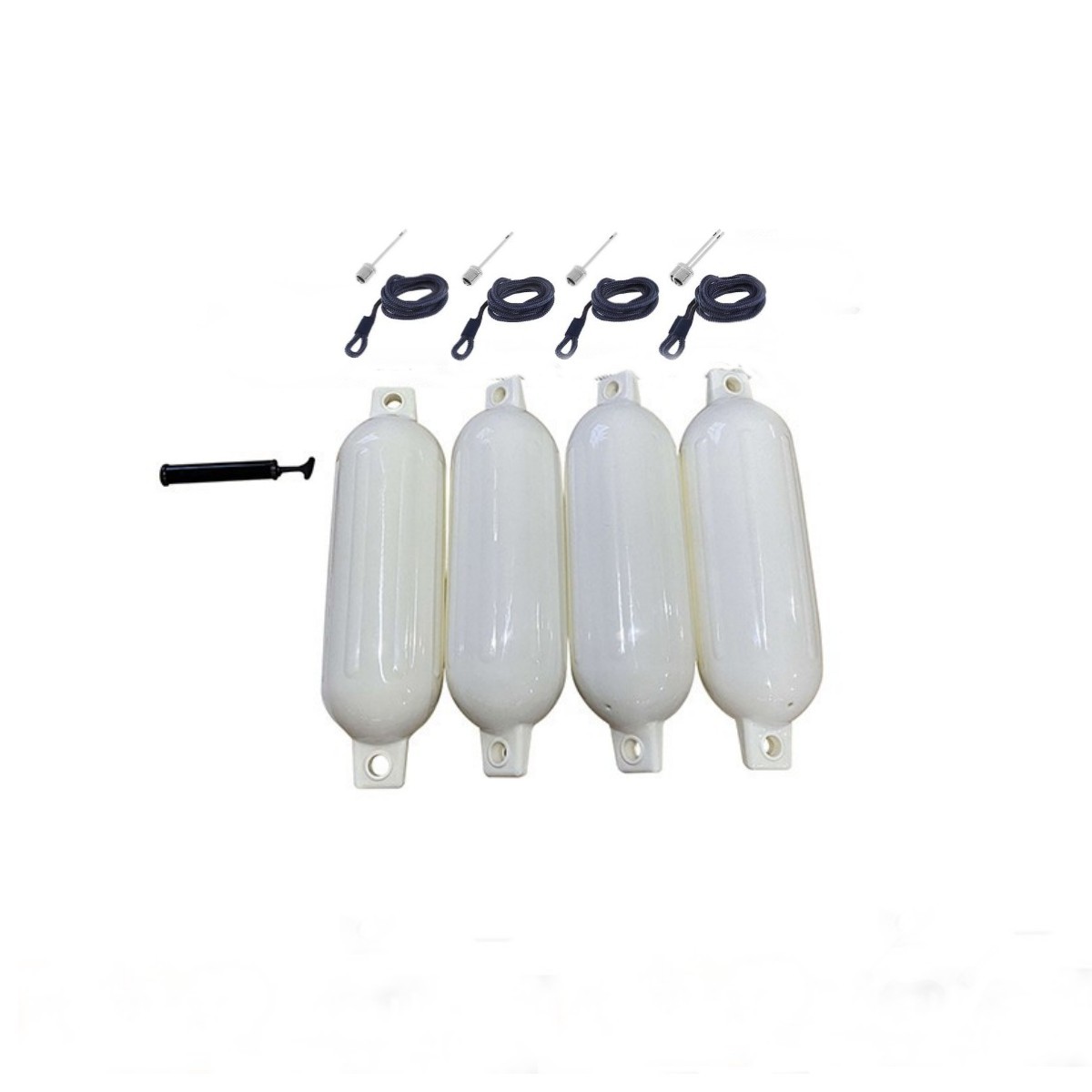 厂家直销 PVC游艇防撞球 G0纯色1.5米绳子套装 船舶浮筒船用靠球
