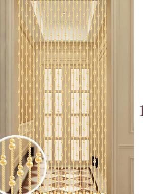 225F9TT87MS水晶芦珠帘门关帘厕所隔断玄装饰0门对门厨房卧室葫挂