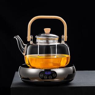 电陶炉煮茶壶泡茶家用蒸茶壶玻璃烧水壶煮茶炉茶具套装 2025年新款