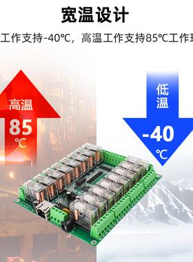 1量6路网络继电器控工制RS485透传ModbusTCP/RTU业级开板关无品牌