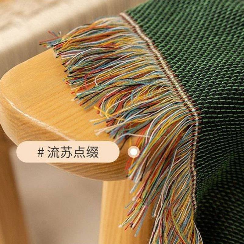 美复沙发毯情侣人情侣头物插画四季通用毯全包线盖巾古防尘式座垫