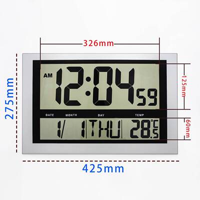 爆款客商务超H810大字体显示字挂壁钟高清大静音多功能万厅年历