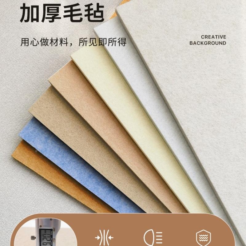毛毡板墙照背景板定766制不伤贴墙片免打孔拍立得木相片展示墙软
