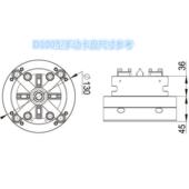 底ER 伊洛瓦母火花MUE机快速定位装 夹手动卡盘夹具治具工座装 0388