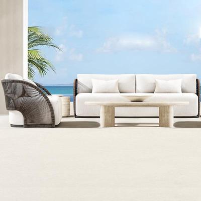 户外QTU沙发庭院墅民宿防水防晒家园具组合别外花露台休室闲藤编